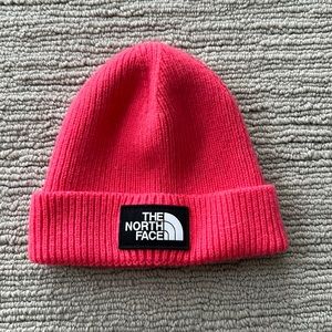 North Face Youth Hot Pink Beanie